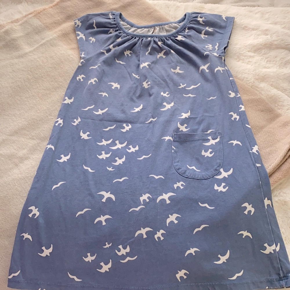 Girls bird print dress